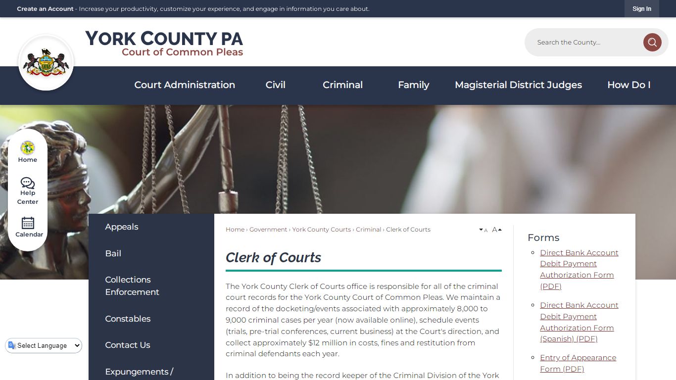Clerk of Courts | York County, PA